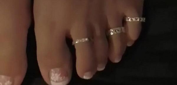  Aesthetic Footjobs - Danielle toe-ring footjob